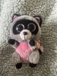 Ty Beanie Boo - Rocco the Raccoon RETIRED 2014 With Tags - Picture 1 of 6