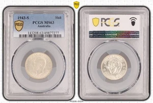 Australia 1943-S Shilling PCGS MS63 - Picture 1 of 1