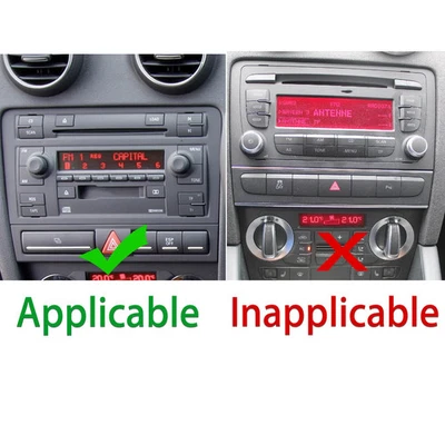 Radio CD de navegación control central de fibra de carbono para Audi A3 S3 RS3 8P 2006-2008 Foto 1 de 4