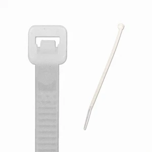 8 Inch Nylon Cable Wire Zip Tie 40 lbs - Natural White 1000 Pack Lot Pcs Qty - Picture 1 of 4