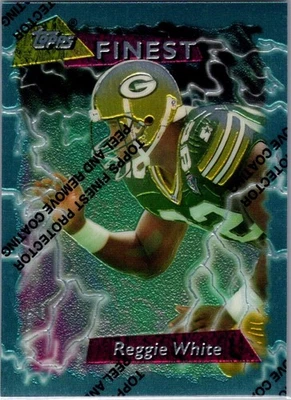 1995 Topps Finest - Reggie White #84 Green Bay Packers w/coating - Image 1 of 2