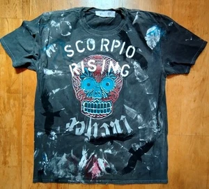 Scorpio Rising, Kenneth Anger theme, Unisex, XL, 45" Chest, hand-printed , LMT. - Picture 1 of 2