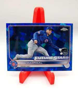 2022 Topps Chrome SAPPHIRE Nick Madrigal Future Stars #466 Chicago Cubs - Image 1 of 2