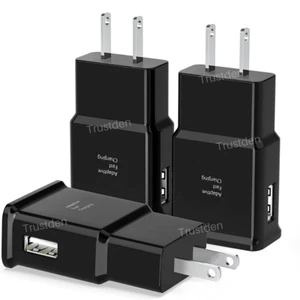 USB Wall Charger Plug Fast Power Adapter Block For iPhone Samsung Android LG HTC - Picture 1 of 11