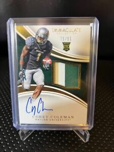 2016 Panini Immaculate Collection Collegiate Corey Coleman RPA #d 79/99 Baylor