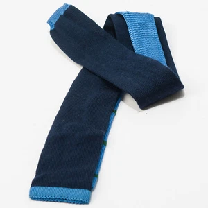 Cravatta ETON skinny lana seta maglia blu made in Italy abbigliamento uomo classico - Foto 1 di 3