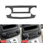 Pair Carbon Fiber Style Center Console CD Panel Cover For Honda CRV 2007-2011
