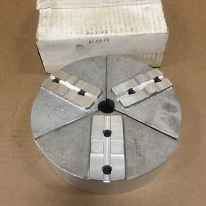 Production Turning A1-08-P2 Round  Aluminum Soft Jaw For  8” 3 Jaw Chuck T&G - Picture 1 of 4
