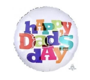 18IN HAPPY DAD’S DAY FOIL BALLOON FATHERS DAY DECORATIONS - Picture 1 of 1