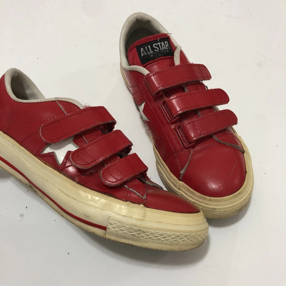 Raro De Colección Converse ALLStar Cuero Rojo Talla Hombre 5.5 Mujer 7.5 Foto 1 de 4