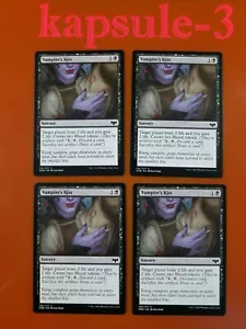 4x Vampire's Kiss | Innistrad Crimson Vow | MTG Magic Cards - Picture 1 of 2