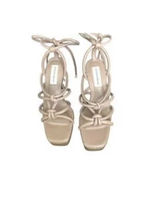 Sandalias de cuña Antonio Melani Maiyaa de cuero con correa desnuda talla 10 precio de venta sugerido por el fabricante 110 USD - Imagen 1 de 8