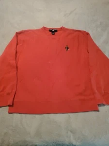 Vtg Polo Bear Sport Ralph Lauren Sweatshirt Imbroidered Polo Bear Pink Sz-s - Picture 1 of 8