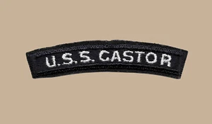 US Navy AKS-1 USS Castor General Stores Ausgabe Versand UIM Schulter Wippe Tab (02) - Bild 1 von 1