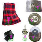 Fraser Of Lovat Tartan Kilt Outfit Set Acrylic Wool Scottish Formal Dress Kit