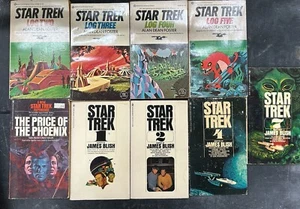 9 Star Trek James Blish 1 2 4 7 Alan Dean Foster Log 2-5 & Price Of Phoenix PB - Picture 1 of 9