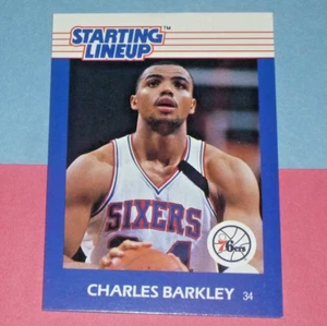 1988 CHARLES BARKLEY Philadelphia 76ers 1st Starting Lineup card Kenner HOF - Picture 1 of 2