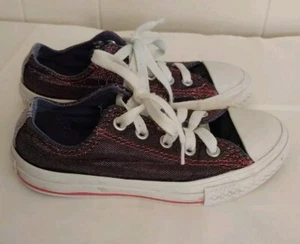 Zapatos Converse All Star Doble Lengua Niños Niñas Púrpura Rosa Brillante Talla 11 - Imagen 1 de 9