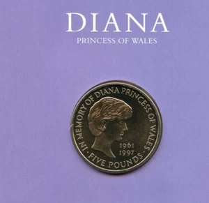 1999 Princess Diana Memorial moneta da cinque sterline £5 nuova di zecca reale - Foto 1 di 3