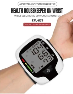 Digitaler Handgelenk-Bluthochdruckmonitor Sprachsprechen BP Manschettenmesser Maschine USA - Bild 1 von 22