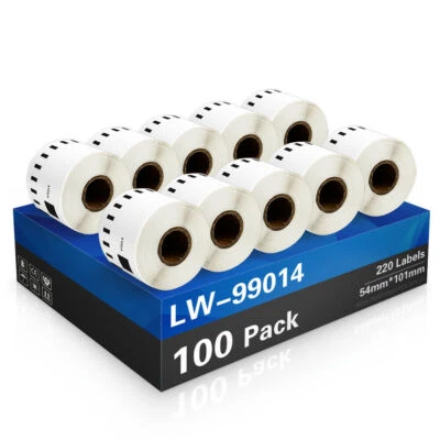 Label Labels Dymo 99014 54mm x 101mm 220 Label Per Roll for Labelwriter 400 - Image 1 of 4