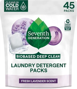 Seventh GenerationNatural Laundry Detergent Packs Powder Lavender Scent (2 Pack) - Picture 1 of 6