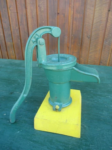 Vintage Cast Iron Hand Pitcher WATER PUMP Measures 12" High MCDOUGALL GALT Cover
