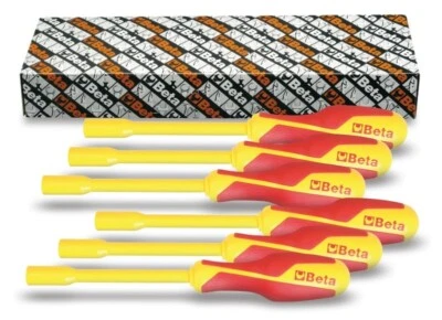 Beta 943MQ/S6 6 Piece VDE Insulated Hexagon Nut Driver / Spinner Set 5.5-13mm - Image 1 of 2
