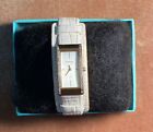 Fossil F2  Women's Watch with Rectangular Case and white  Leather Band