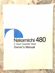 Nakamichi 480 2 Kopf Kassettendeck Bedienungsanleitung - keine Kopie! Sehr guter Zustand - Bild 1 von 1