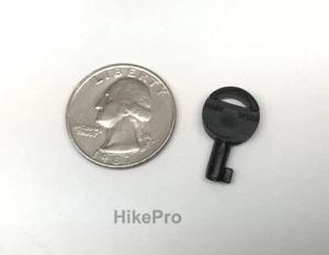 USA Non-Metallic Covert Evasion Tactical Hide Out Universal Handcuff Key - BLACK - Picture 1 of 6