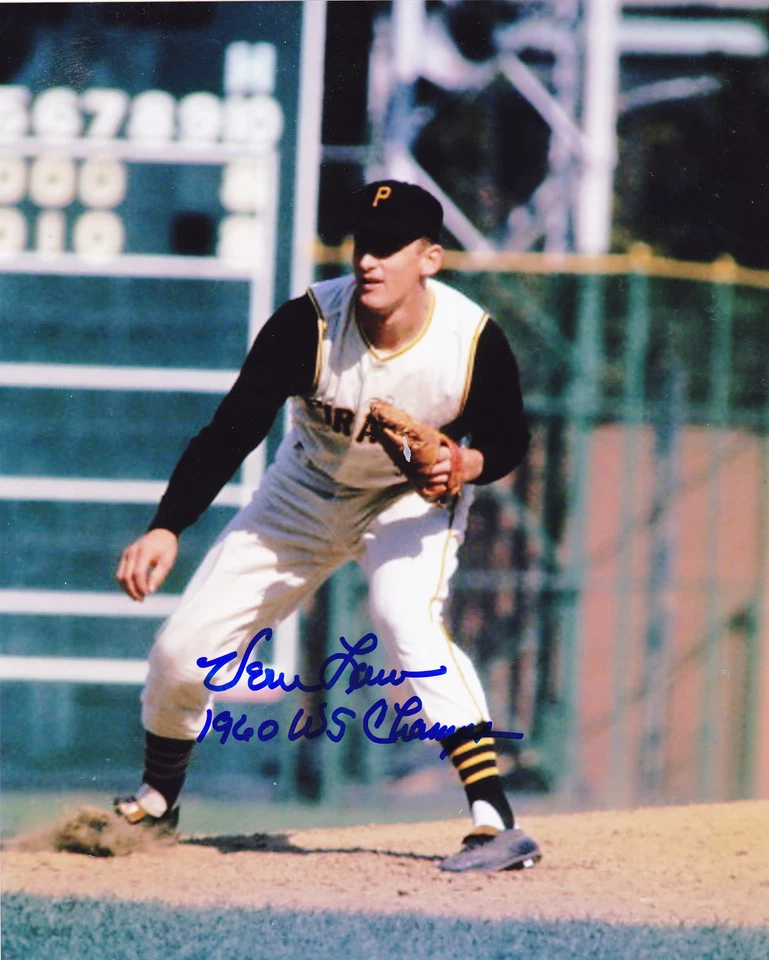 VERN LAW PIRATAS DE PITTSBURGH 1960 WS CHAMPS ACCIÓN FIRMADO 8x10 Foto 1 de 1