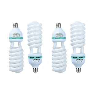 4pcs 150W 5500K 110V Energy Save Photography Lighting Continuous CFL Bulb - Picture 1 of 4