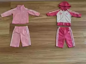 Adidas Tracksuit Set 6 Months Girls Bundle Clothes Baby Pink Winter Designer - Picture 1 of 1
