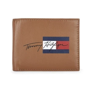 Billetera para hombre Tommy Hilfiger cuero bronceado y marrón (8903496159912) - Imagen 1 de 7