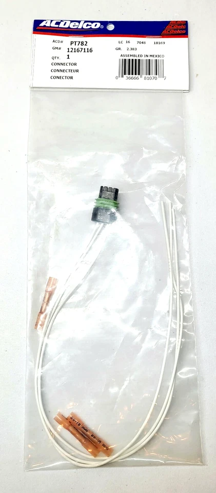 Conector indicador de nivel de refrigerante del motor-sensor-posición del cigüeñal Conn PT782 Foto 1 de 4