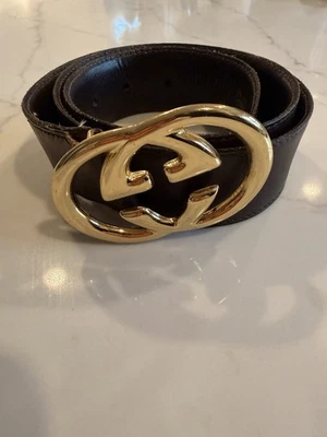 Cinturón de cuero ajustable GUCCI vintage  Foto 1 de 2