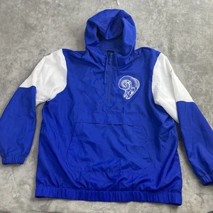 Giacca a vento Nike uomo XL Los Angeles Rams NFL storica Anorak squadra logo - Foto 1 di 16