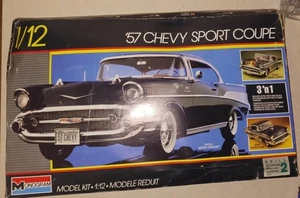 Monogram 3in1 '57 Chevy Sport Coupe 1/12 Scale (PARTS ONLY) READ DESCRIPTION - Picture 1 of 16
