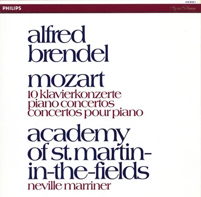 5LP Box MOZART 10 Piano Concertos BRENDEL MARRINER Philips 412970 1977-1984 Rec - Image 1 of 3