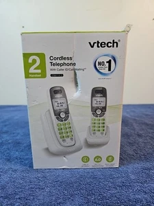 White Vtech Cordless Telephone With Caller ID/Call Waiting 2 Handset - Zdjęcie 1 z 5