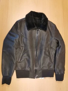 Bomber uomo in montone (shearling) - Sword 6.6.44 - colore Cioccolato Tg. 52 - Foto 1 di 5