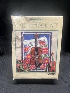 SEALED - WonderArt Caron Serenade Latch Hook Kit Violin Sheet Music  - Picture 1 of 5