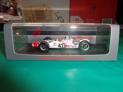 Spark #43 Jackie Stewart Lola T90 1966 Indy 500 Car S2391 Die Cast 1:43 NIB - Image 1 of 4