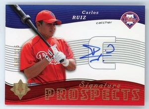 2005 Upper Deck Ultimate Collection CARLOS RUIZ Philadelphia Phillies AUTO /125 - Picture 1 of 1