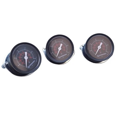 Lot of 3 Norgren 18-015-211 Air Pressure Gauge 1/8" NPT Port, 60psi, 0.4Mpa - Image 1 of 4