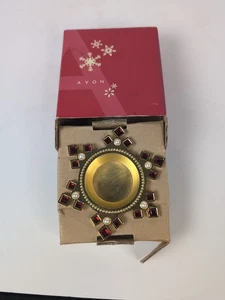 Candelabro candelabro Avon Majestic copo de nieve con joyas en caja original - Imagen 1 de 4