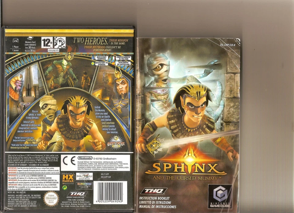 SPHINX AND CURSED MUMMY RARE NINTENDO GAMECUBE / WII - Image 1 of 1