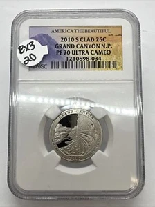 2010-S GRAND CANYON CLAD NP QUARTER - NGC PF 70 ULTRA CAMEO (BX3-20) - Picture 1 of 4