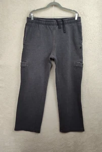 Fila Men Pants Large Gray Cotton Blend Straight Pockets Regular Fit Sweatpants - Picture 1 of 19